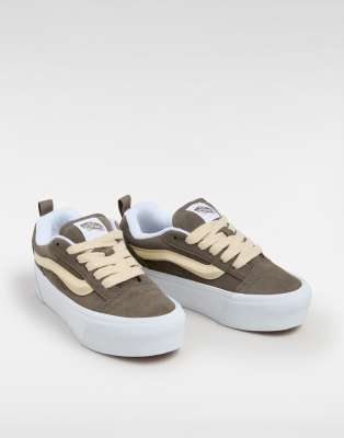 Vans - Knu Stack - Sneaker in Bungee Cord mit Plateausohle-Schwarz