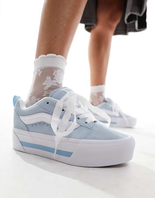 Baby blue deals platform vans