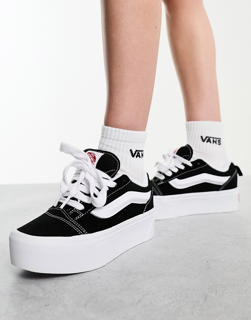 Vans Knu Stacked Platform Sneakers In Black