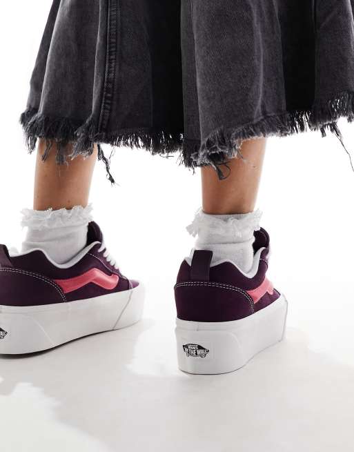 Platform vans cheap pink