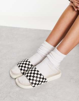 Vans cayucas sale slides checkerboard