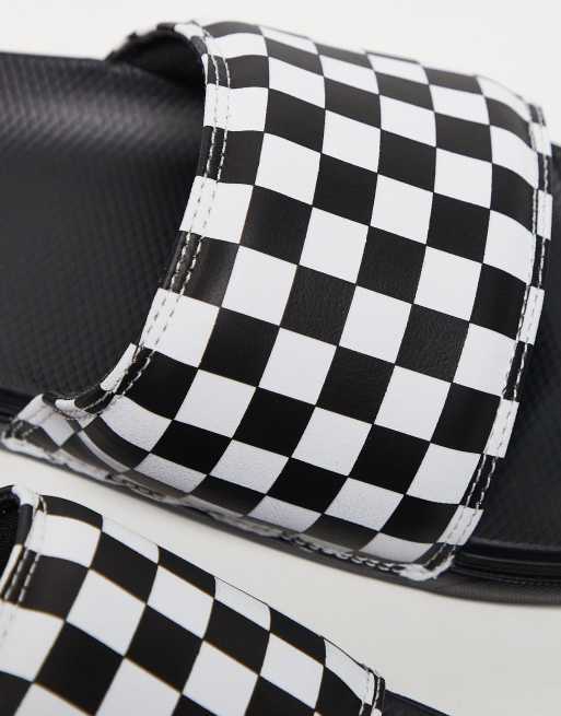 Vans - La Costa - Claquettes à damier - Noir, 3 de 4