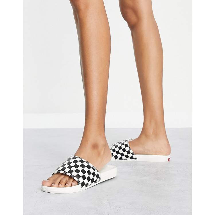 Vans checkerboard hot sale sliders