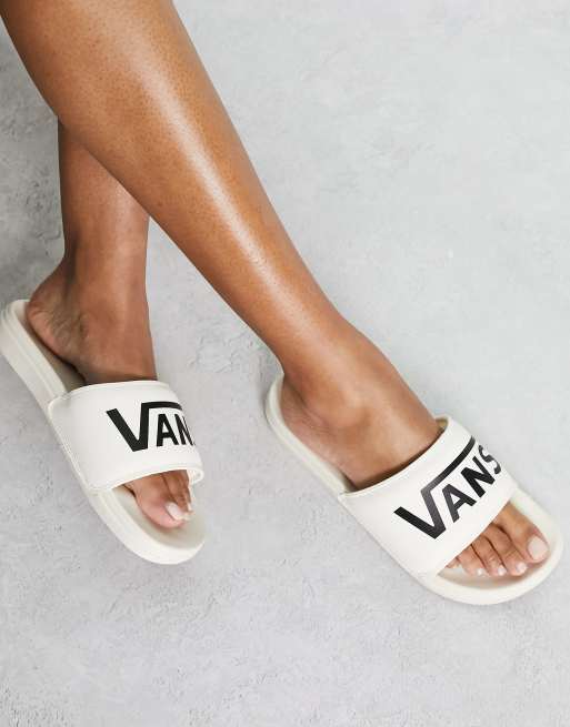 Vans shop slides white