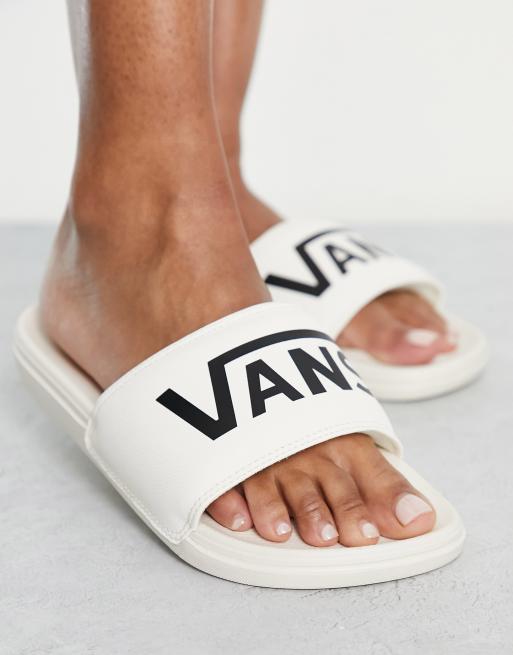 White slide in vans new arrivals