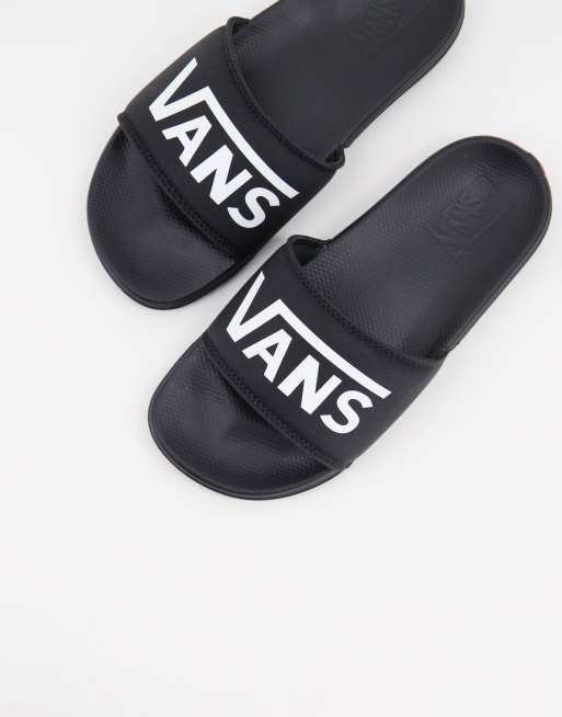 Vans La Costa Slippers in zwart met wit ASOS