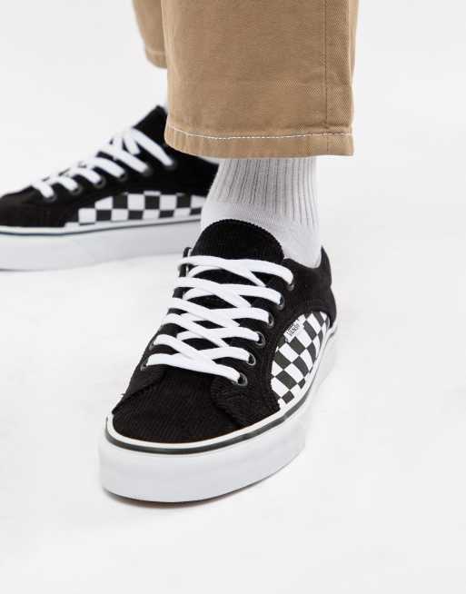 Vans - Lampin - Corduroy sneakers in zwart VA38FIU9C, 3 van 4