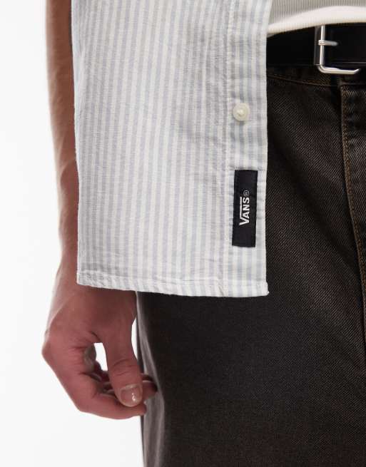 Vans - Lawson - Camicia azzurra a righe, 5 di 5