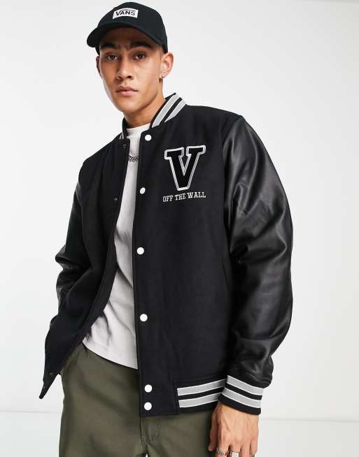 Vans - League - Sort college-jakke - Kun hos ASOS