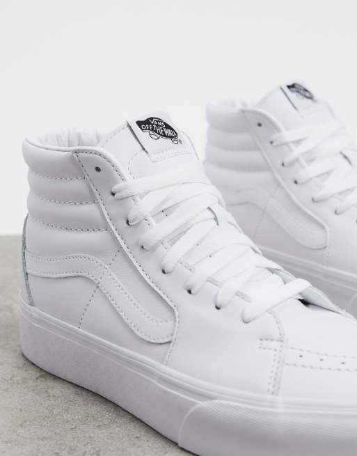 Vans platform deals 2. white