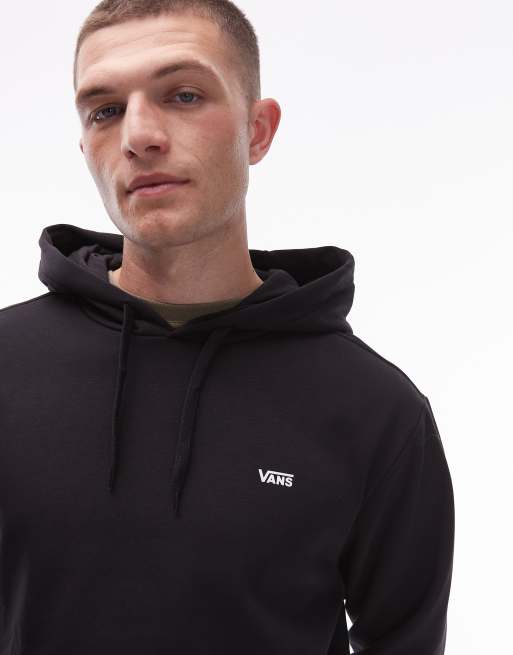 Vans - Left Chest - Felpa classica nera con cappuccio e logo, 5 di 5