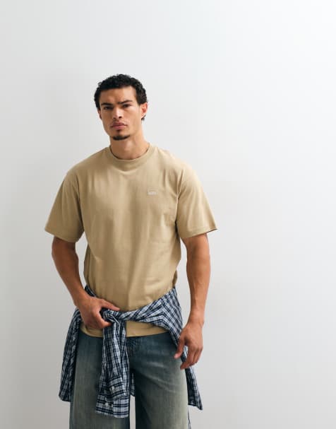 Vans Left Chest II los T-shirt in beige - view 1