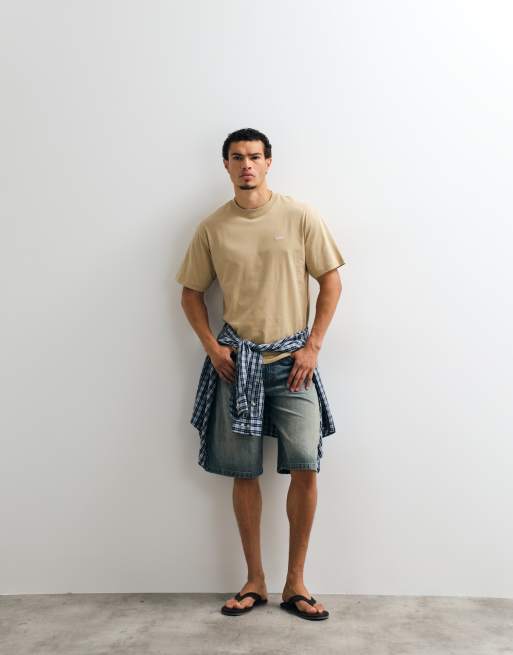 Vans Left Chest II los T-shirt in beige, 3 van 5
