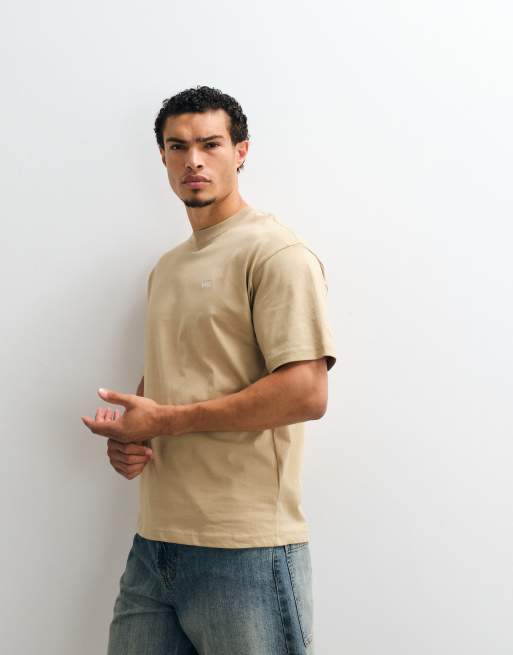 Vans Left Chest II los T-shirt in beige, 5 van 5