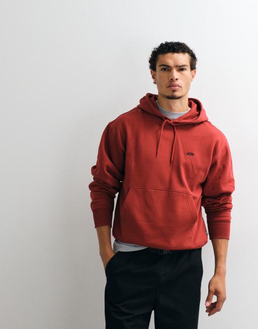 Vans Left Chest II pullover hoodie in red, 2 of 5