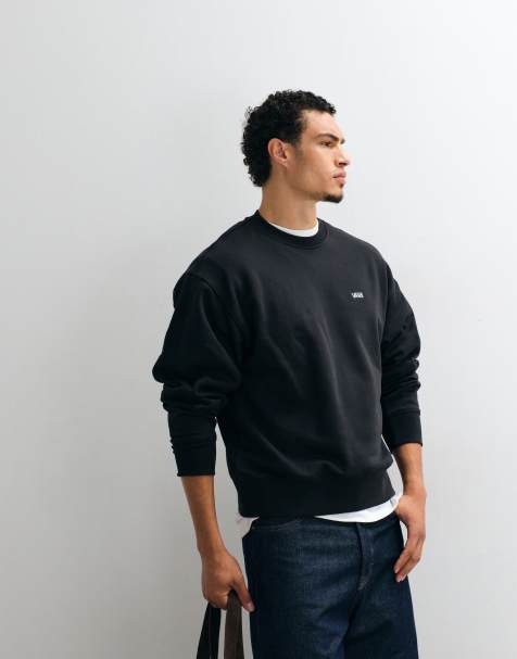 Vans Left Chest II Sweatshirt mit Rundhalsausschnitt in Schwarz - view 1