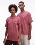 [Vans] Vans left chest logo loose fit t-shirt in mauve-Purple XS Mauve