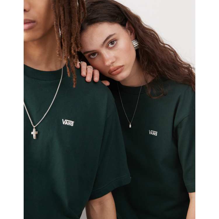 【海外限定】VANS Chest Logo Oversized T-Shirt Vans left chest logo oversized t-shirt in dark grey