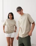 [Vans] Vans left-chest logo oversized t-shirt in grey - Exclusive to ASOS L GREY