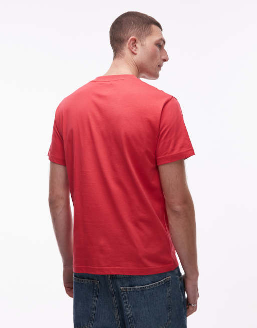 Vans - Left Chest Logo - Rød T-shirt, 3 af 5