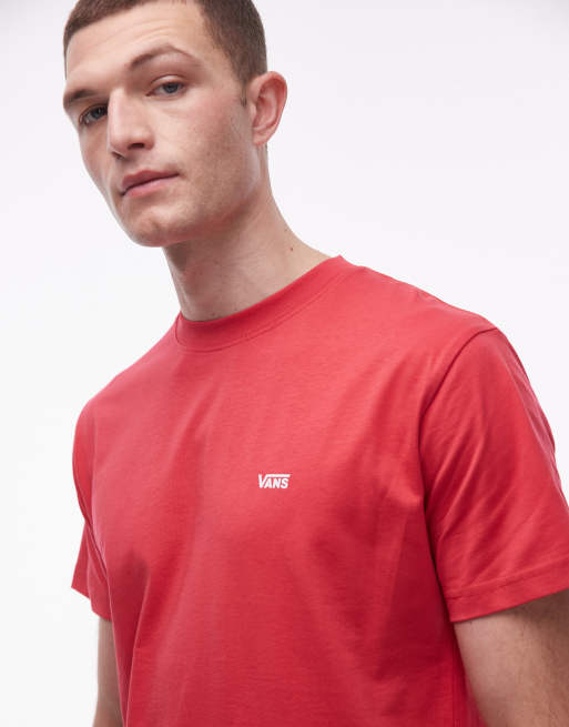 Vans - Left Chest Logo - Rød T-shirt, 5 af 5