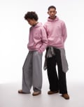[Vans] Vans left chest logo regular fit hoodie in light pink 2XL Light pink
