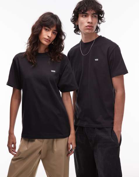 Vans left chest logo regular fit t-shirt in black - view 1