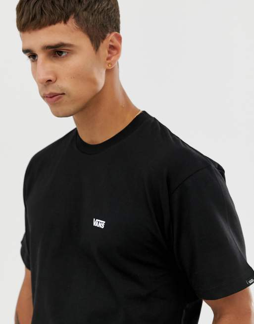 Vans Left Chest logo t-shirt in black