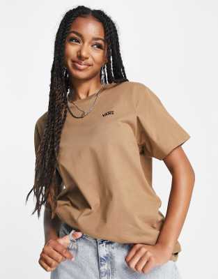 Vans Left Chest Logo T-shirt in brown  - ASOS Price Checker