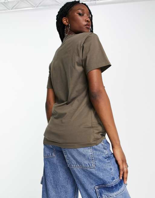 Vans Left Chest Logo T-shirt in brown, 2 of 4
