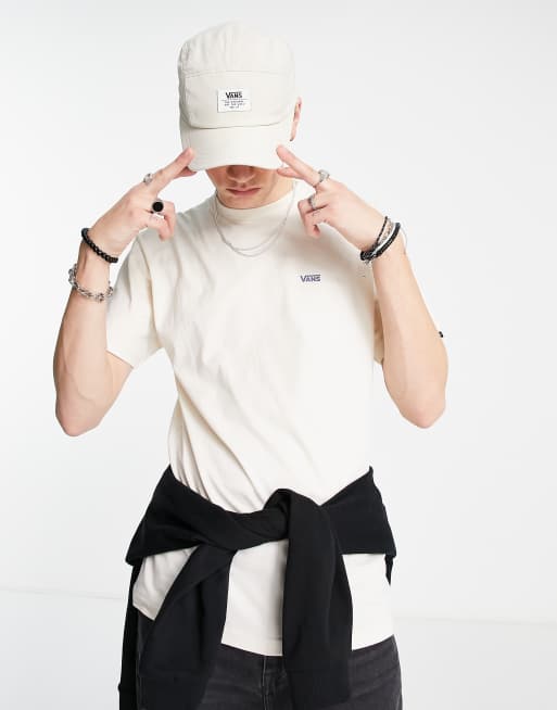 Vans Left Chest Logo t-shirt in cream 
