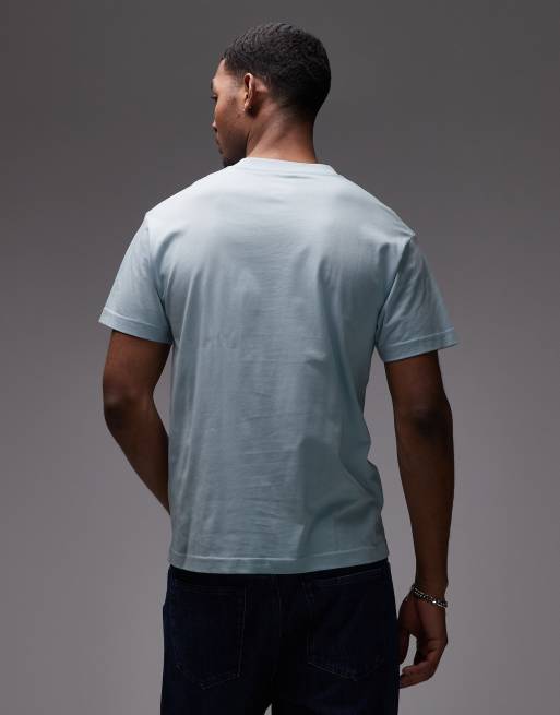 Vans left chest logo t-shirt in light blue, 3 of 5