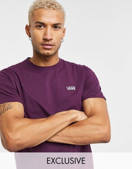 Vans Left Chest Logo in purple at | ASOS