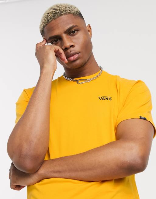 Vans yellow best sale t shirt mens