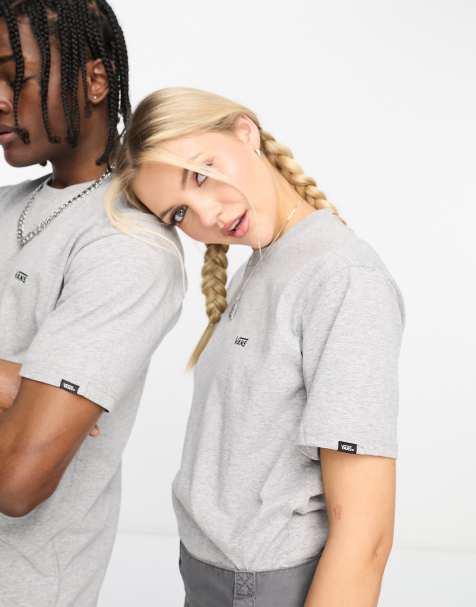 Vans - Left Chest Logo - T-shirt unisexe - Gris chiné - view 1
