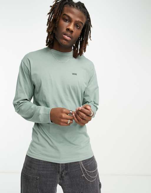 Vans - Left Chest - Maglietta a maniche lunghe verde con logo