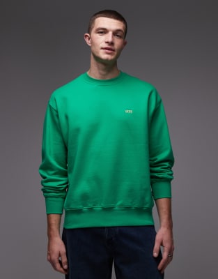 Vans Vans left chest oversized sweatshirt in green