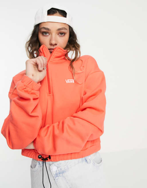 Vans orange sweatshirt sale