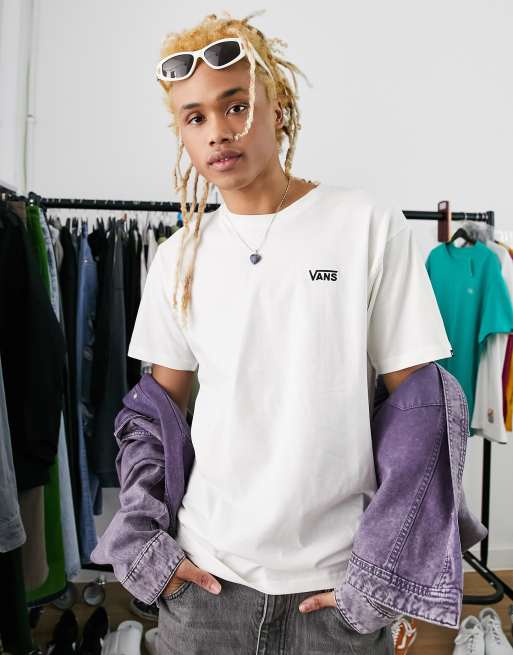 Vans - Left Chest - T-shirt color bianco sporco 