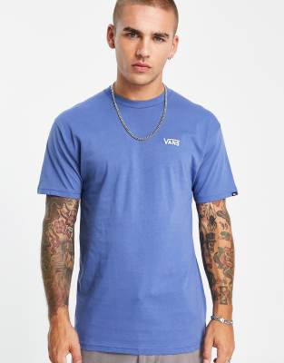 Vans Left chest t-shirt in blue