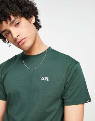 Vans Left Chest t-shirt in dark green