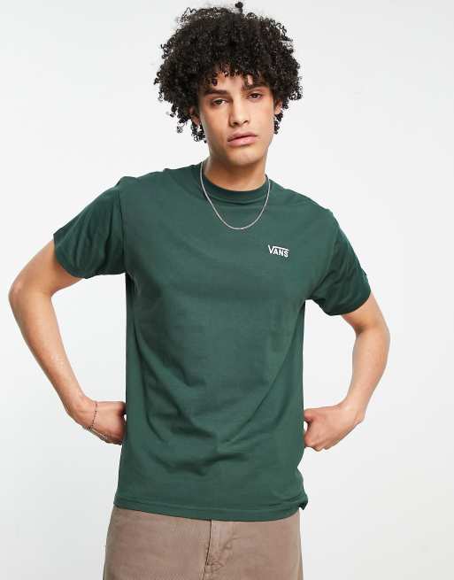 Vans Left Chest t-shirt in dark green | ASOS