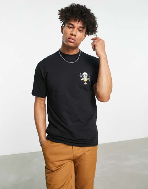 Vans – Lift Em High – Czarny T-shirt z nadrukiem na plecach, 3 z 4
