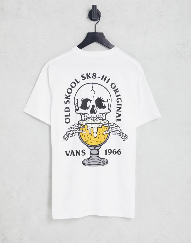 Vans - lift em high t-shirt in white