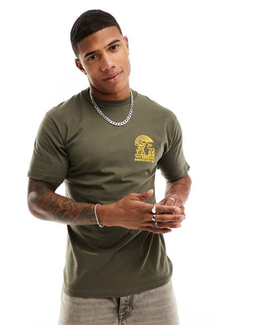 Vans t shirt clearance mens olive