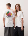 [Vans] Vans Local Produce backprint t-shirt in white - Exclusive to ASOS M WHITE