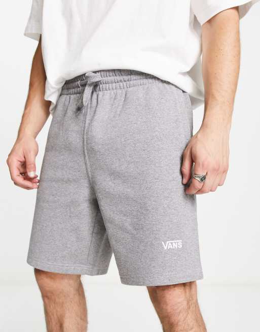 Vans Logo fleece shorts in grey ASOS
