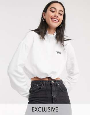 vans mix up half zip sweatshirt