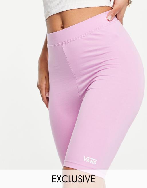Vans Logo legging shorts in pink Exclusive at ASOS ASOS