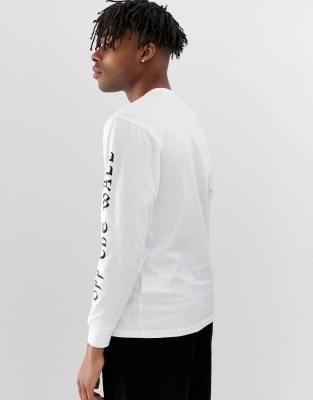 vans white long sleeve top